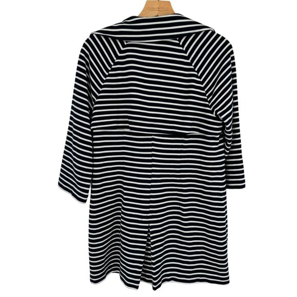 Cabi Women's Striped Double-Breasted Knit Jacket Maritime trench size medium - Picture 12 of 14